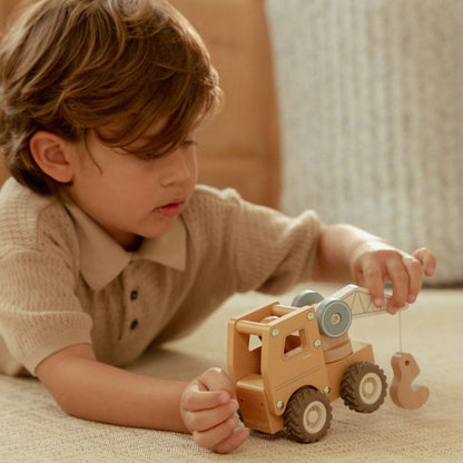 Camion grue en bois - Little Dutch