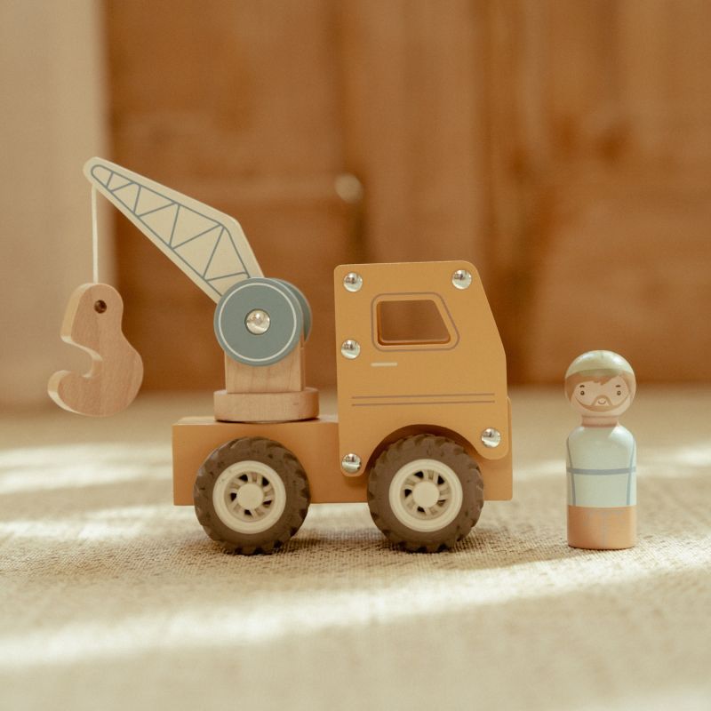 Camion grue en bois - Little Dutch