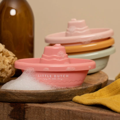 Bateaux de bain empilables – Rose | Little Dutch
