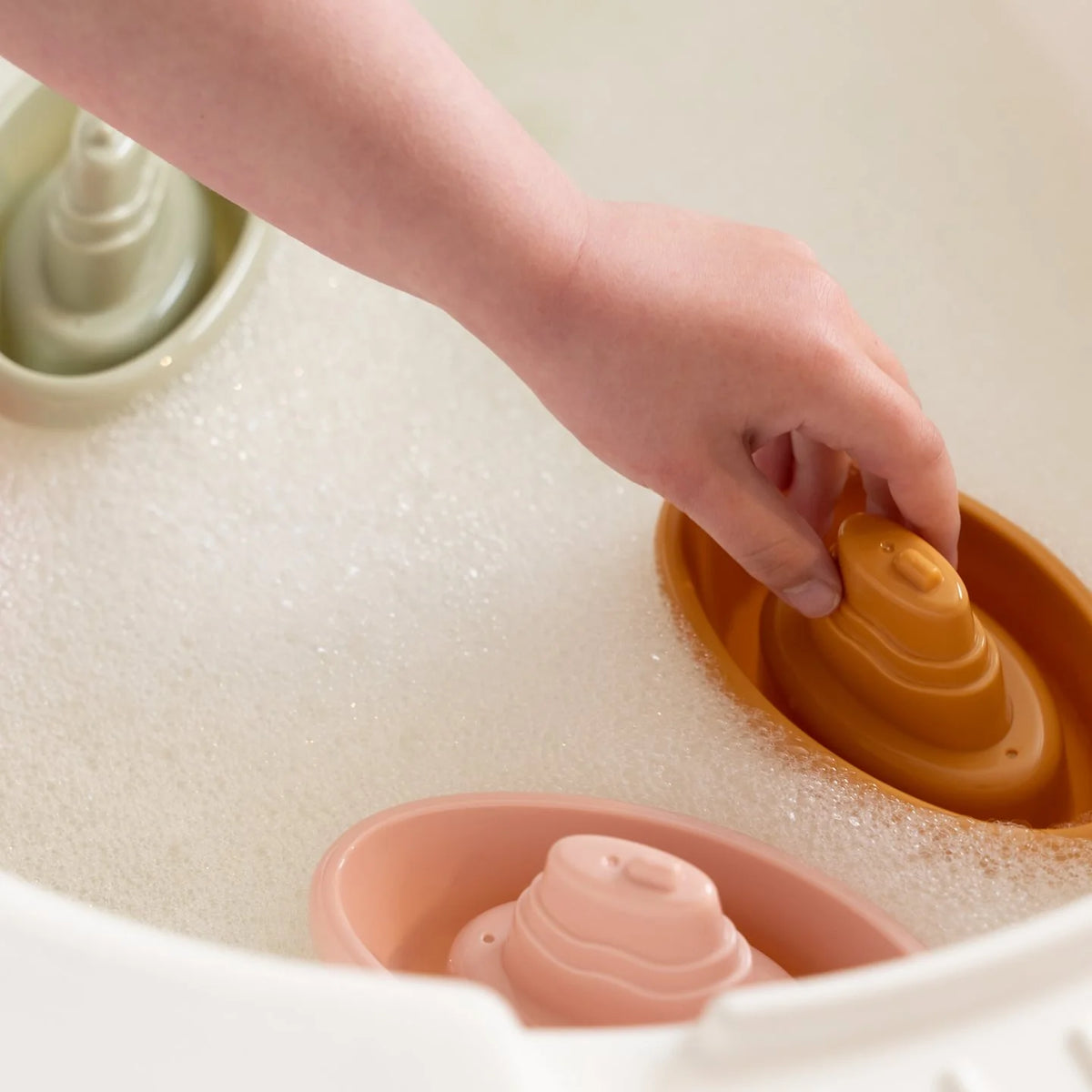 Bateaux de bain empilables – Rose | Little Dutch