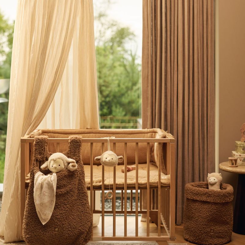 Ciel de lit Stripe Oatmeal-Hazel 245 cm