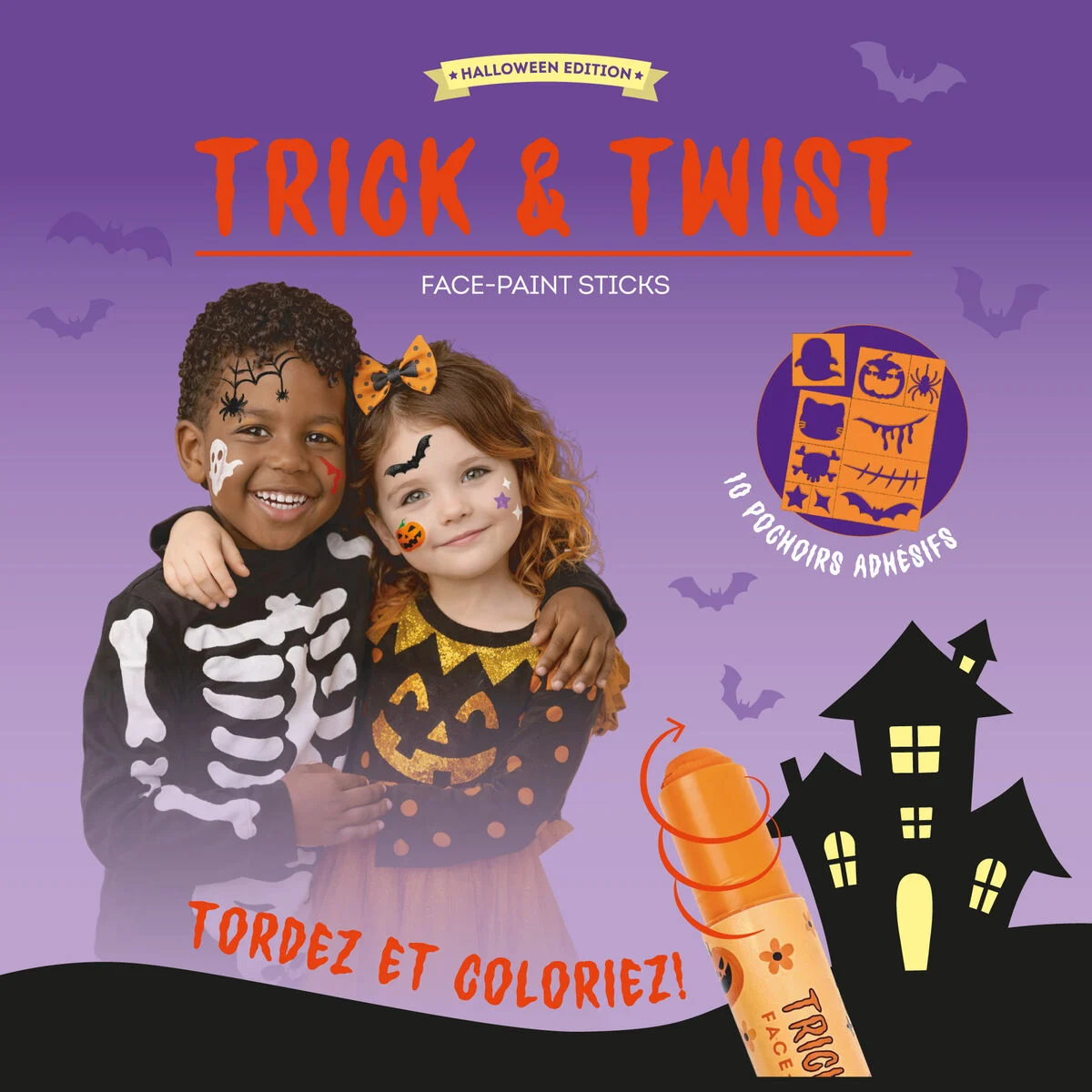 Set de 6 Crayons de Maquillage pour le Visage en Bâtonnets - Trick & Twist