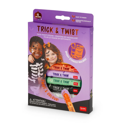 Set de 6 Crayons de Maquillage pour le Visage en Bâtonnets - Trick & Twist