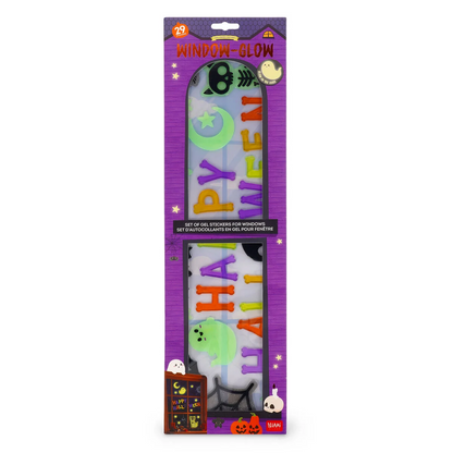Set d'Autocollants en Gel pour Fenêtre - Happy Halloween