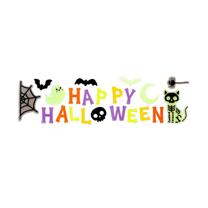 Set d'Autocollants en Gel pour Fenêtre - Happy Halloween