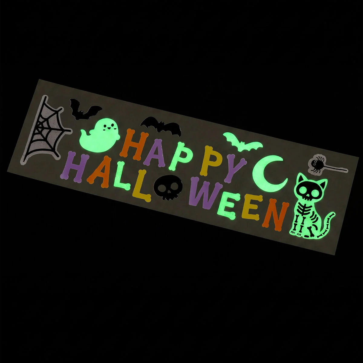 Set d'Autocollants en Gel pour Fenêtre - Happy Halloween