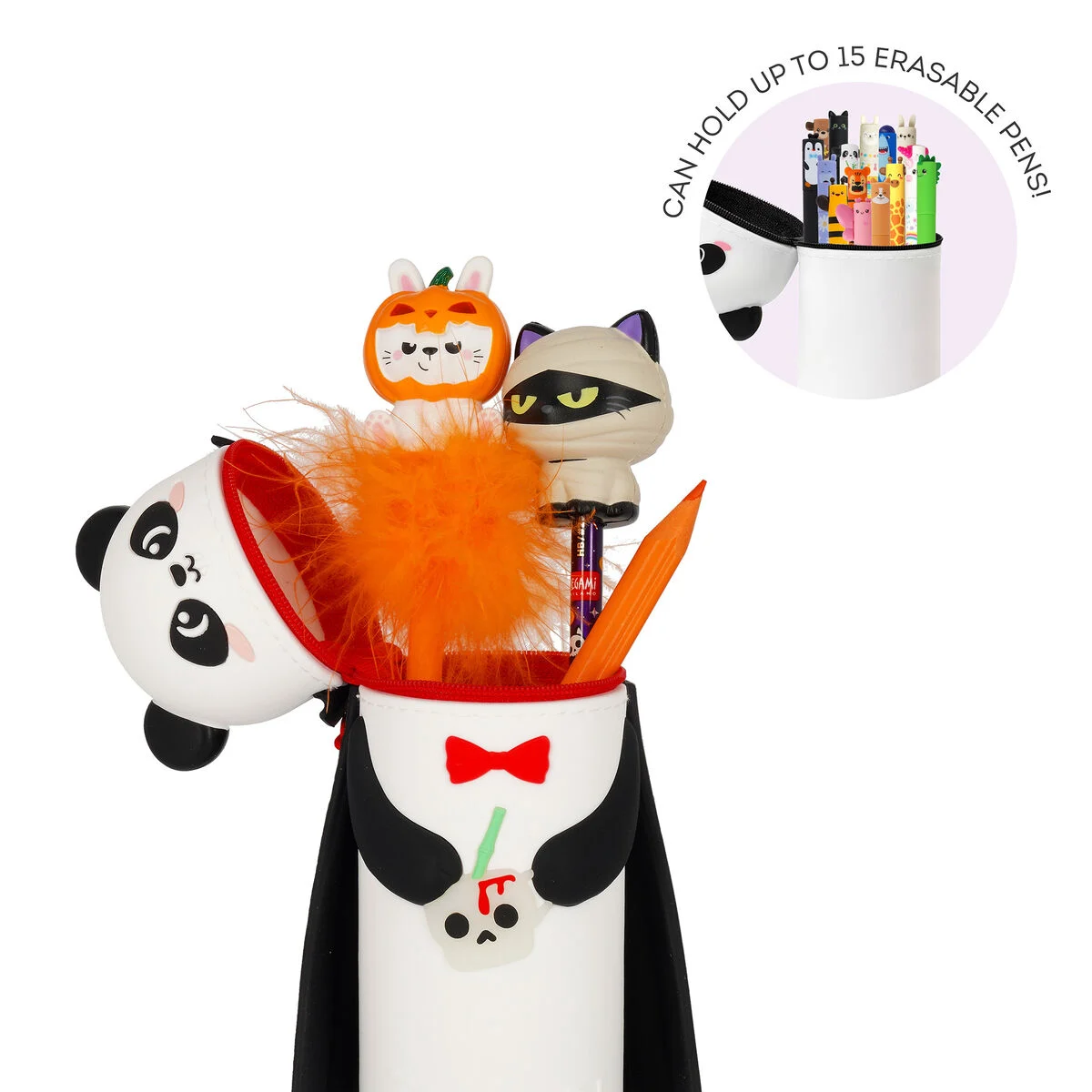 Trousse 2 en 1 en Silicone Panda « Bam-Boo » - Kawaii