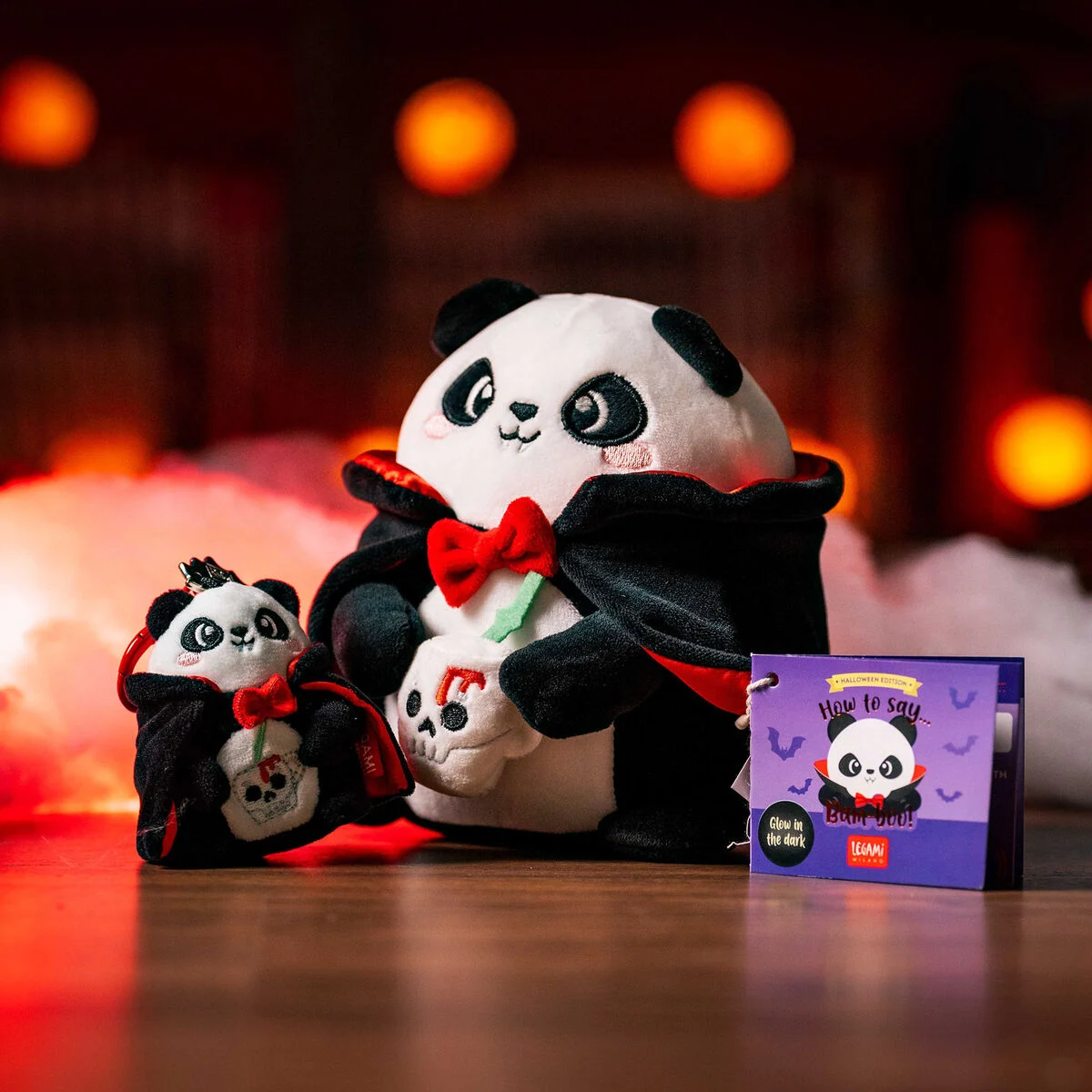 Porte-clés en Peluche panda « Bam-Boo! » Halloween - Tiny Super Soft!