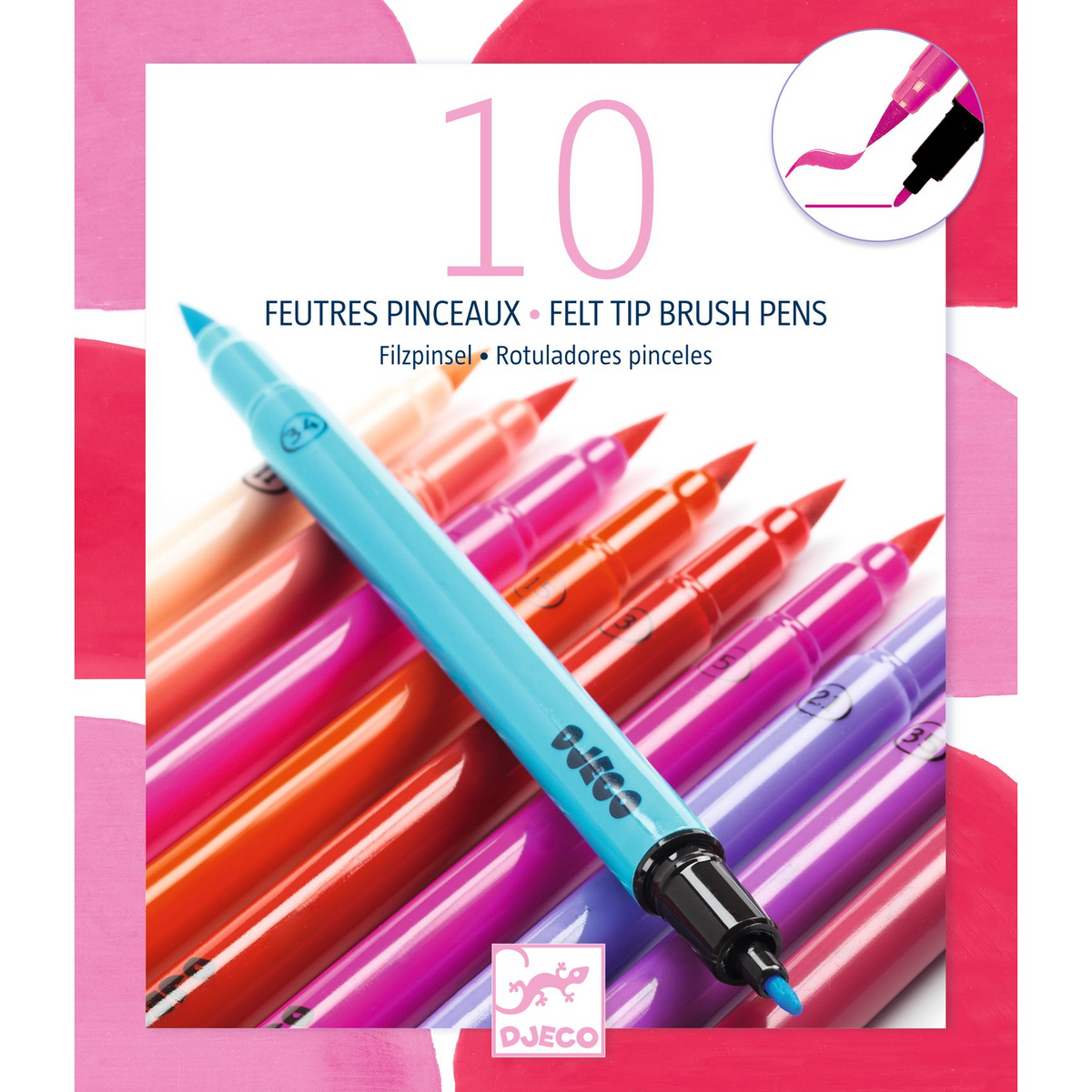 10 feutres pinceaux sweat