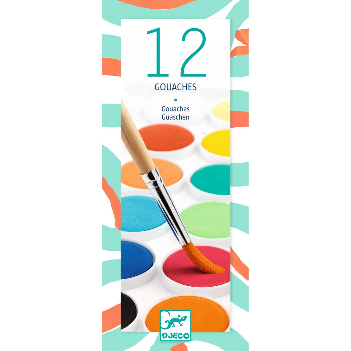 12 Pastilles gouaches classique