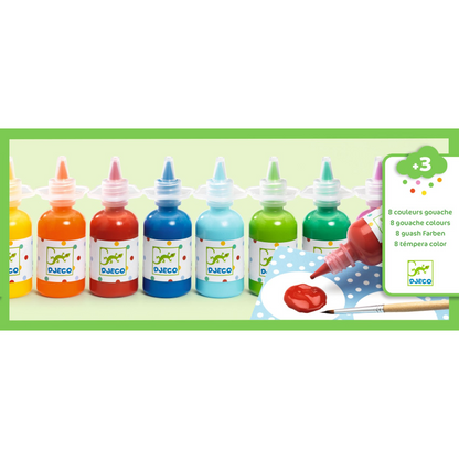 8 bouteilles de gouache