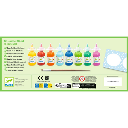 8 bouteilles de gouache