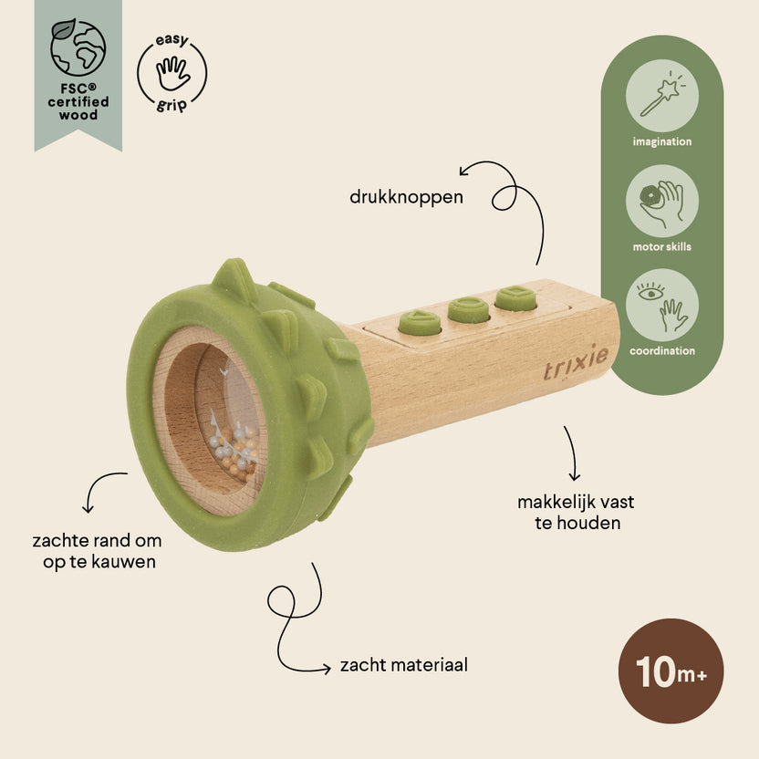 Lampe de jeu en bois et silicone - Mr. Dino