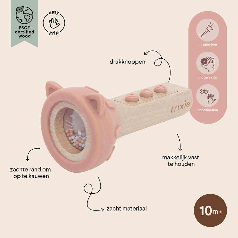 Lampe de jeu en bois et silicone - Mrs Cat
