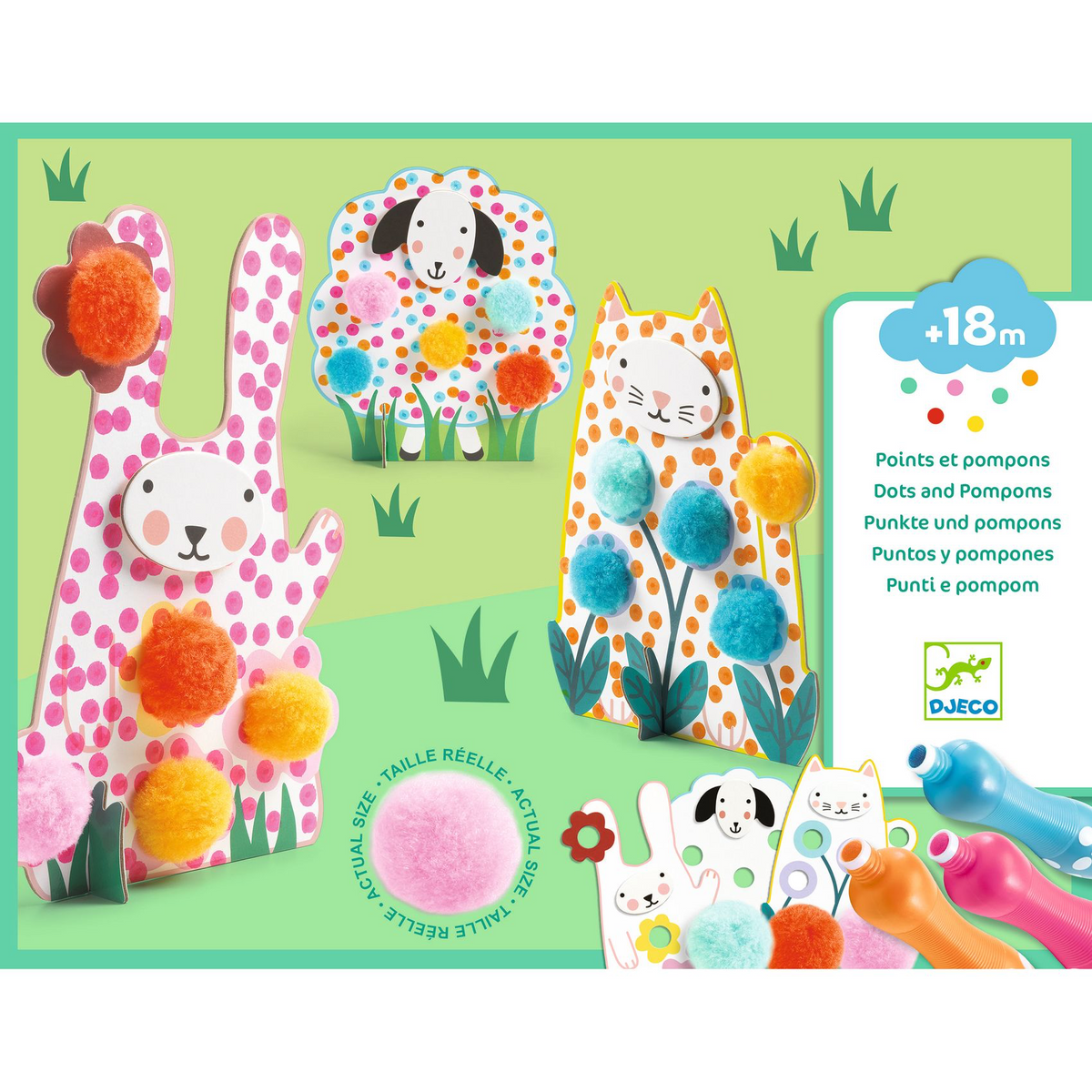 Des points et des pompons - Dans l'herbe