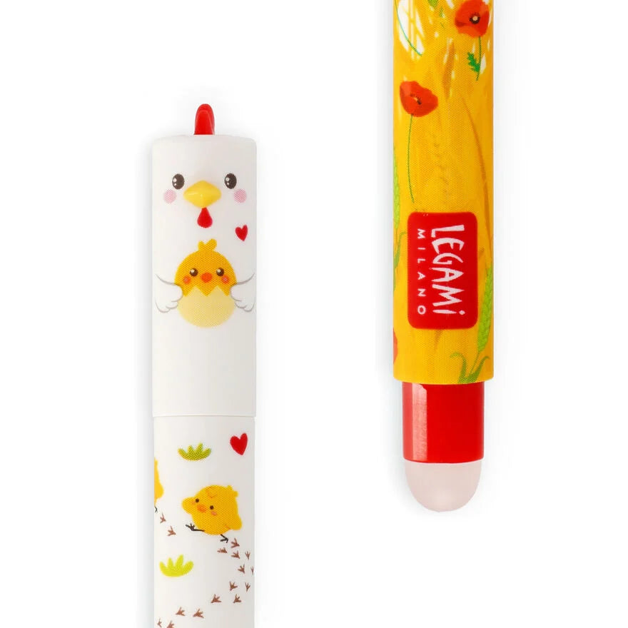 Stylo à Encre Gel Effaçable Poule