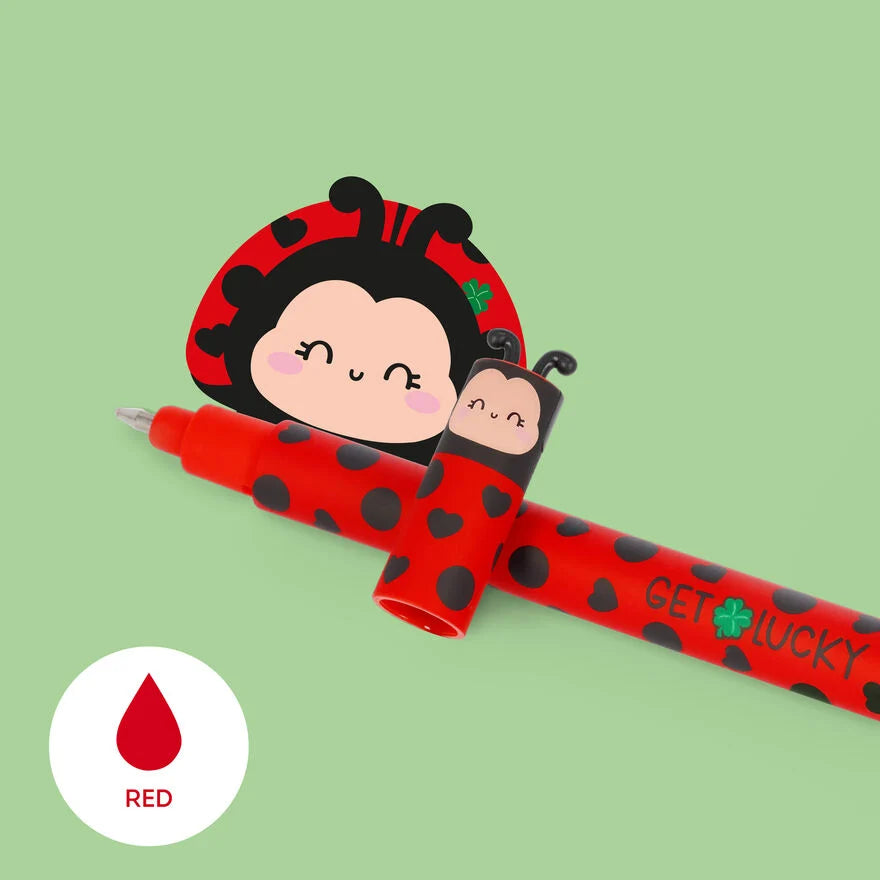 Stylo à Encre Gel Effaçable LadyBug
