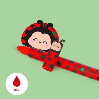 Stylo à Encre Gel Effaçable LadyBug