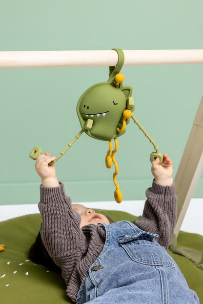Jouet sensoriel à tirer en silicone - Mr. Dino