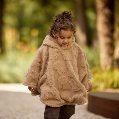 Poncho polaire Miffy Jacquard Teddy Biscuit
