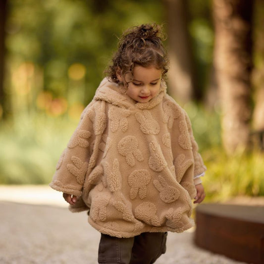 Poncho polaire Miffy Jacquard Teddy Biscuit