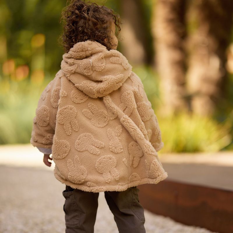 Poncho polaire Miffy Jacquard Teddy Biscuit