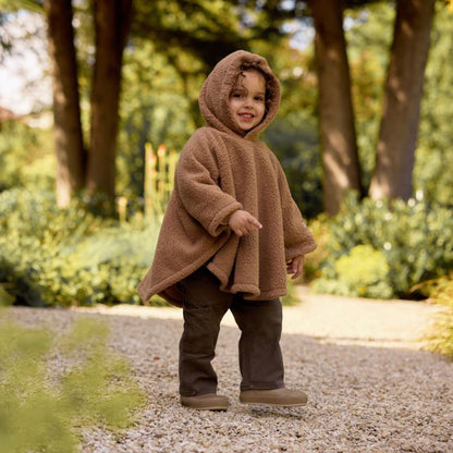 Poncho polaire Teddy Fleece Dark Hazel