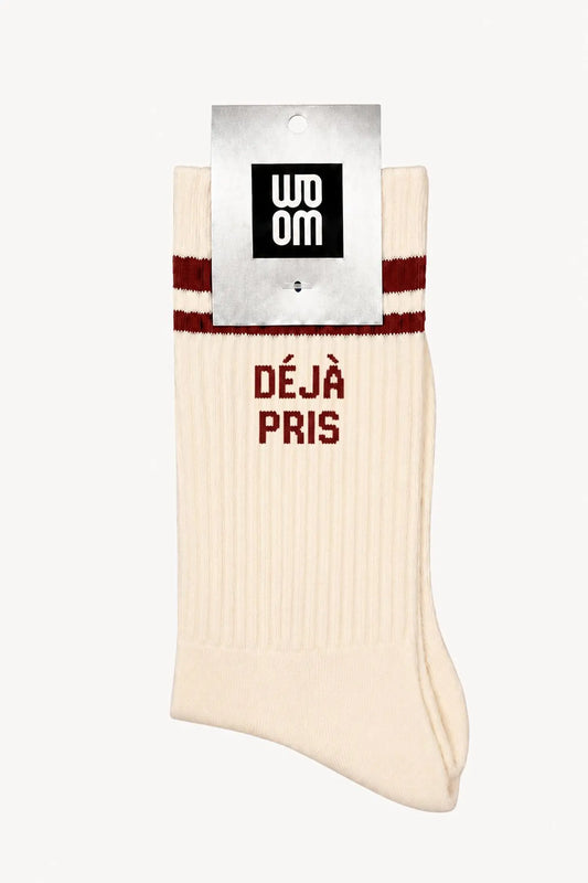 Chaussettes Homme - Déjà pris bordeaux