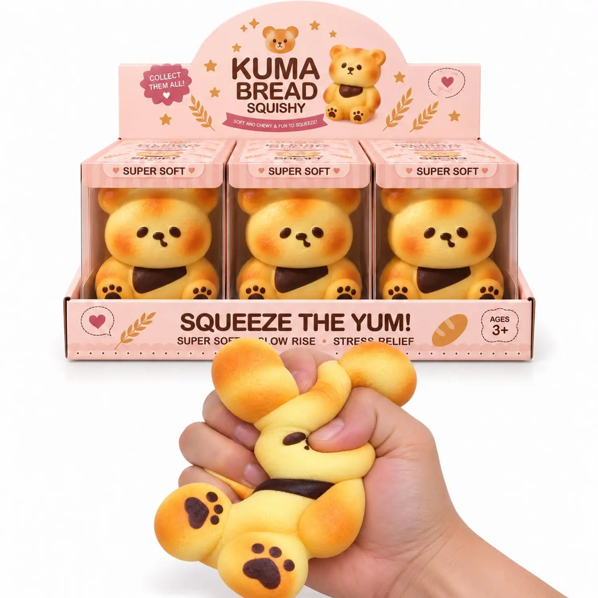 Squishy Ourson KUMA parfumé au pain chaud