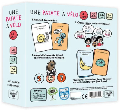 Une patate à vélo