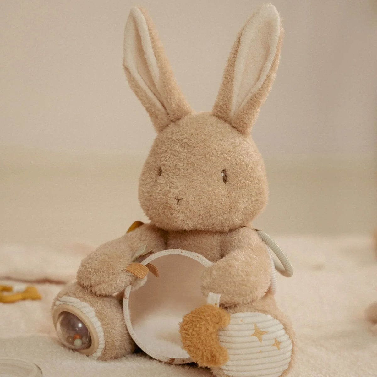Doudou d'activités Lapin - Sable - Bébé Lapin