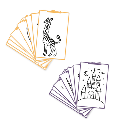 Cartes supplémentaires Kidydraw Mini - Il était une fois et Animaux