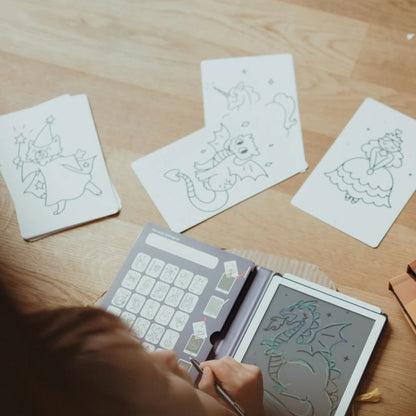 Cartes supplémentaires Kidydraw Mini - Il était une fois et Animaux