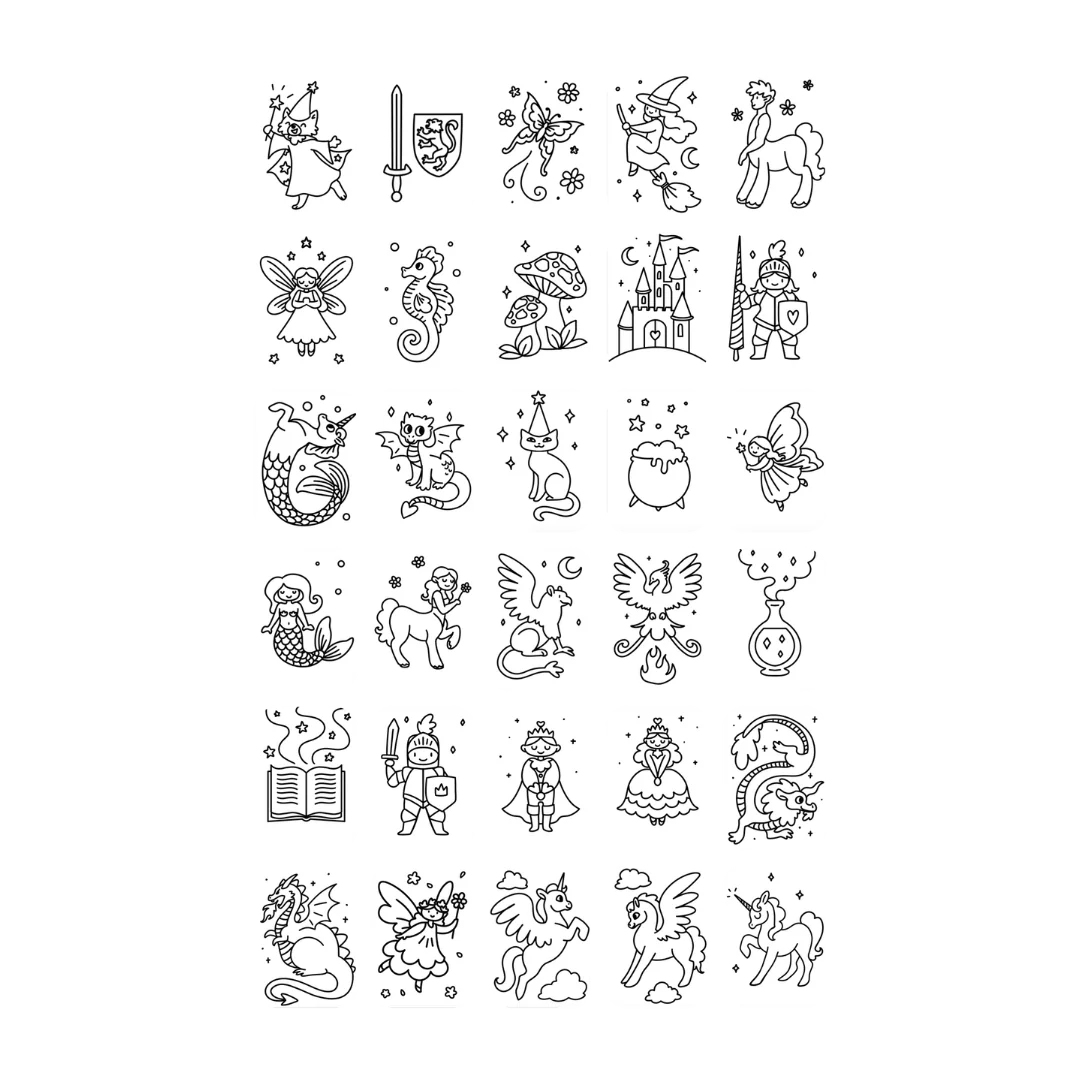 Cartes supplémentaires Kidydraw Mini - Il était une fois et Animaux