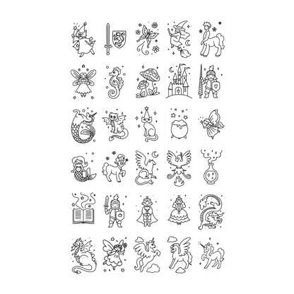 Cartes supplémentaires Kidydraw Mini - Il était une fois et Animaux