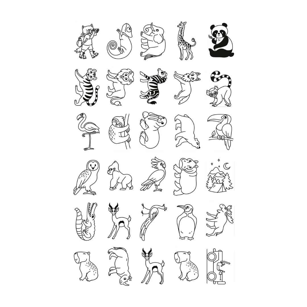 Cartes supplémentaires Kidydraw Mini - Il était une fois et Animaux