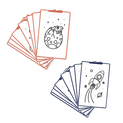 Cartes supplémentaires Kidydraw Mini - Galaxie et Dinosaures
