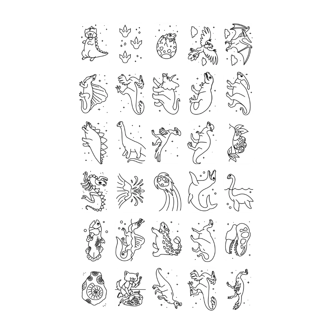 Cartes supplémentaires Kidydraw Mini - Galaxie et Dinosaures