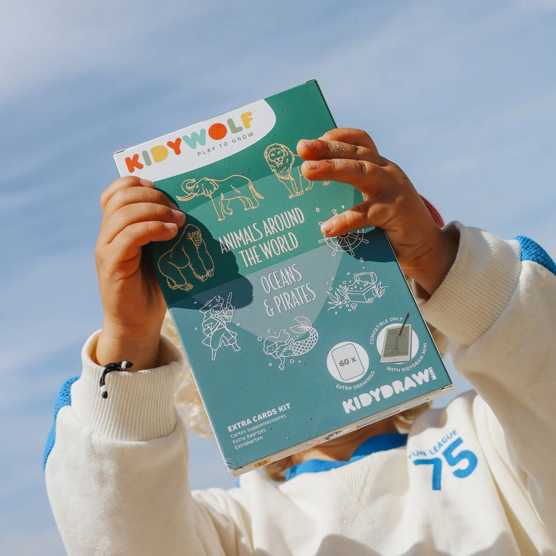 Cartes supplémentaires Kidydraw Mini - Animaux du monde et Océans et pirates
