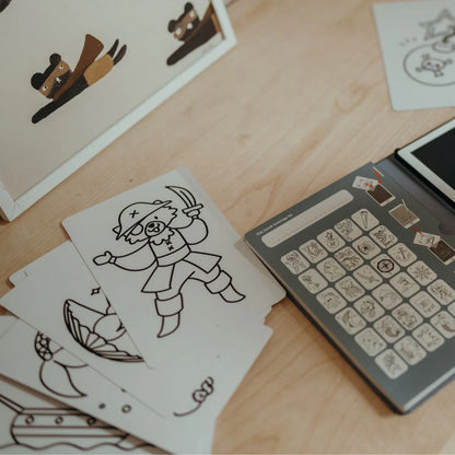 Cartes supplémentaires Kidydraw Mini - Animaux du monde et Océans et pirates