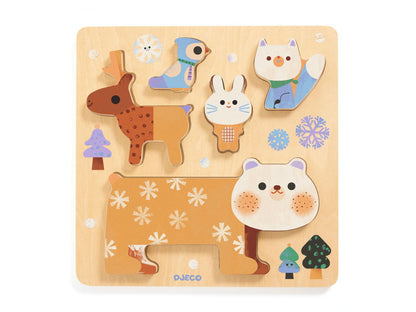 Puzzle Relief - Woody stack