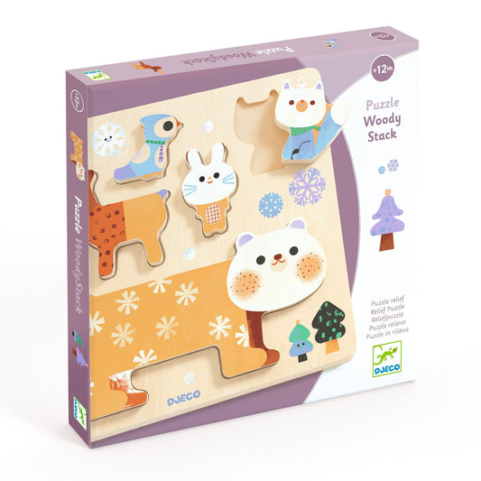 Puzzle Relief - Woody stack