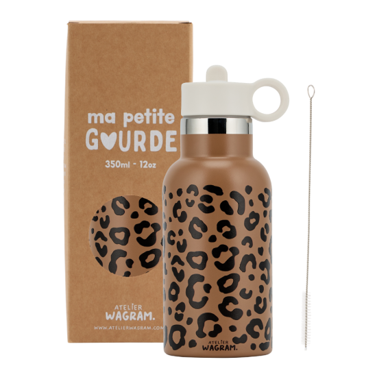Gourde 350 ml - Caramel Léopard