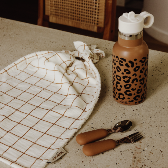 Gourde 350 ml - Caramel Léopard