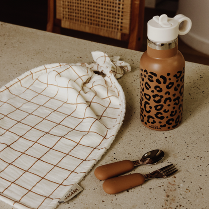 Gourde 350 ml - Caramel Léopard