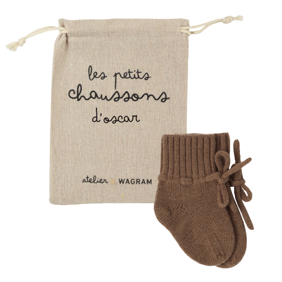 Chaussons Tricotés - Caramel
