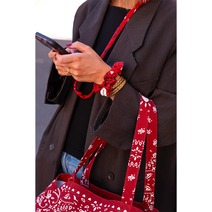 Sangle de téléphone Billie - Bandana cherry
