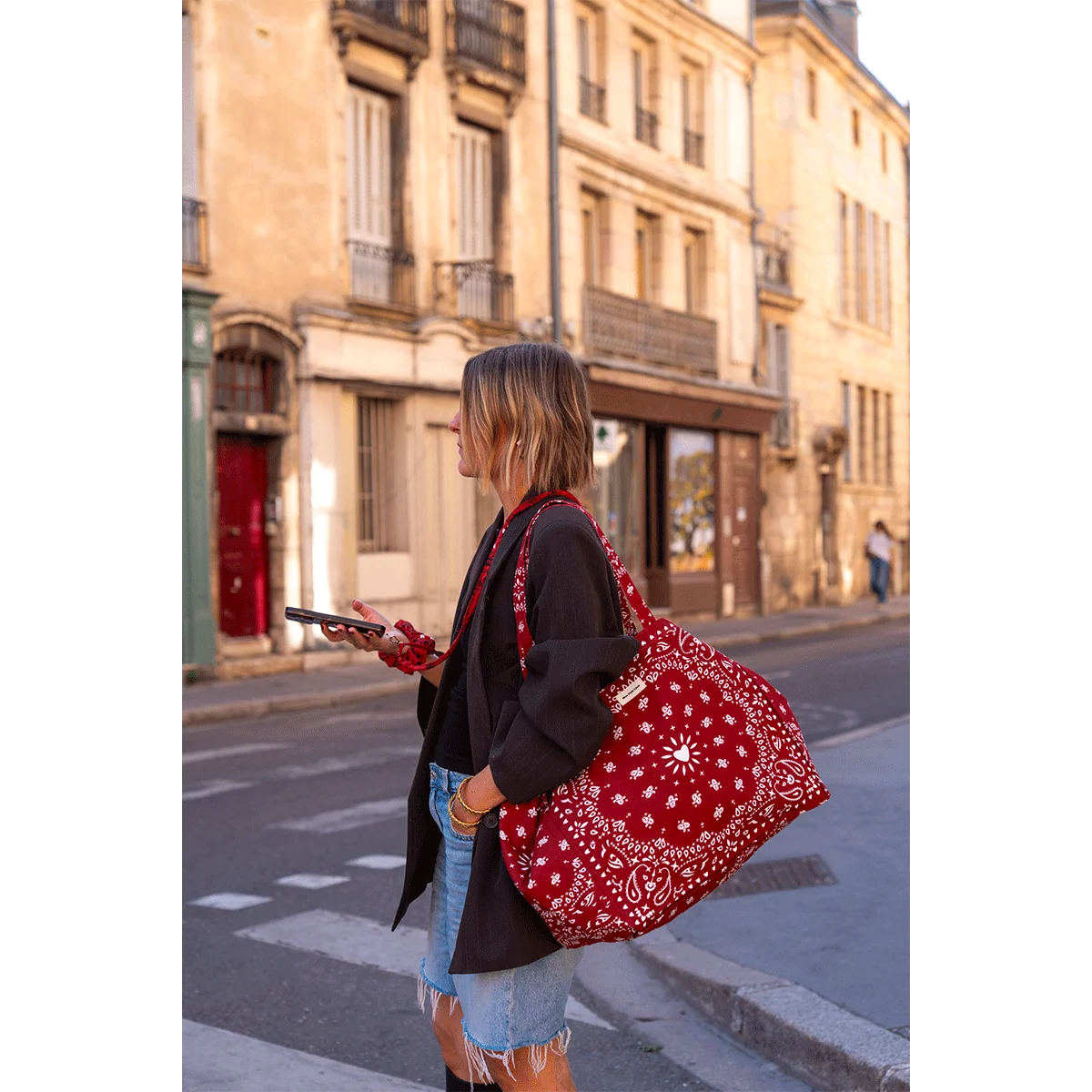 Sangle de téléphone Billie - Bandana cherry
