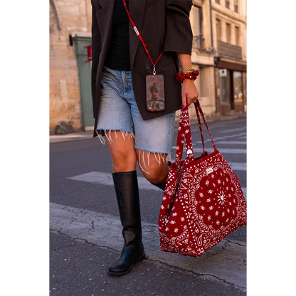 Sangle de téléphone Billie - Bandana cherry