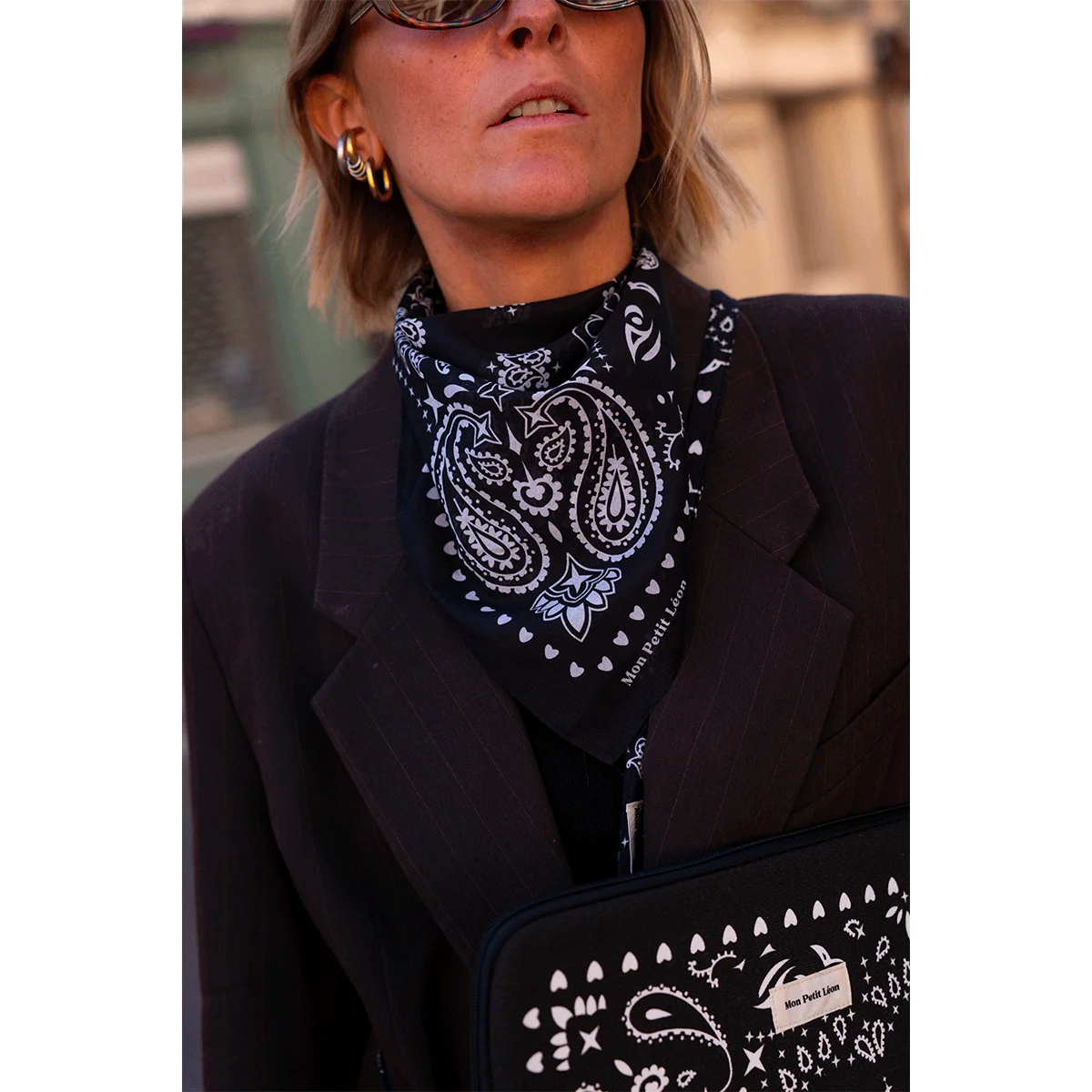 Petit Foulard - Bandana Noir